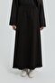 Elastic Waist Flared Skirt Black - 2