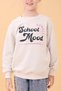 Boys and Girls School Printed Crew Neck Seasonal Sweatshirt Stone - 6