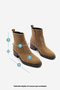 Women's Zippered Heeled Daily Boots Gontre Tan Suede - 8