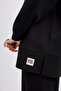Oversize Side Slit Sweatshirt Black - 6