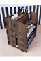 Wooden Desktop Shelf Organizer Pen Holder Napkin Holder - 3