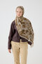 Florence Silk Crepe Shawl - Beige