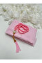 Pink Gift Transparent Bag with Flared Cover and Prayer Beads Set (Hajj - Umrah - Mevlid - Bohça) - 2