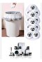 4 Pcs 3 Ball Bearing Goods Sliding Device with Rotating Wheels Goods Transport Device Stainless Steel - 7
