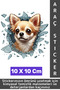 Special Design Car Exterior Modified Fun Creative Stylish 3D Pet Cat Dog Sticker 10 X 10 cm