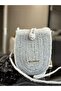Minimalist Gray Hand Knitted Crossbody Bag – 100% Paper Yarn – Handmade - 3