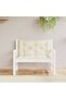 Garden Bench Cushions 2pcs Cream 100x50x7 cm Oxford Fabric