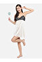 Lace Insert V Neck Strappy Babydoll - 5