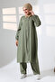 Women's Hajj and Umrah Clothing, Khimar Hijab, Two-Piece Set - Green - 6
