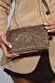 Gomeda Copper Square Stone Women's Evening Dress Bag