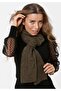 Khaki Women's Winter Knitted Scarf, Khaki Scarf - 2
