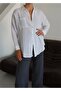 Oversize Muslin Shirt with Pockets - 7