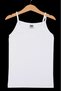 6-Pack of Berrak Girls' Ribbed Tank Tops with String Straps, 100% Cotton, Non-Sweat, Stretchy Fabric - 5