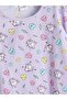 Crew Neck Girls' Pajama Set (W5) - 3