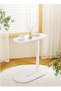 C-Shaped Side Table with Metal Frame, Coffee Bed Couch End Table Laptop Holder - 6