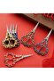 Promise Engagement Scissors, Ribbon Opening Special Day Ceremony Sewing Embroidery Scissors Silver - 3