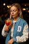 Women's Seasonal Oversize B.Blue Denim College Jacket - 2