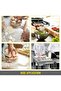Stainless Steel Prep Table Commercial Work Table Heavy Duty Table with Undershelf Plus 4 Casters (Wh - 6