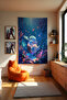 Pokemon Vertical Wall Covering – Anime Themed Quality Fabric Room Decor Tapestry Wall Carpet - 4