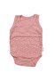 Baby Girl Dusty Rose Floral Patterned Suspender Bodysuit