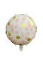 Pink Gold Polka Dot Round Foil Balloon 45 cm