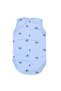 Unisex Blue Smile Printed Suspender Bodysuit - 3