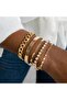 Minimal Gold Color Bracelet Set 5-Piece Bracelet Combination 0325