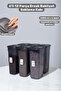 6-Piece 12-Compartment 3200 ml Food and Grain Storage Container Set with Airtight Lids Kitchen Organizer