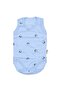 Unisex Blue Smile Printed Suspender Bodysuit