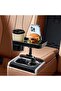 Car Cup Holder Tray, Adjustable Vehicle Food and Drink Stand with Phone Mount, Black - 6
