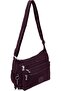 Slim City Cross Bag, Water-Resistant Oxford, Multi-Zip Front, Adjustable Strap - - 3