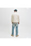 Soho Men's Cream Fleece Jacket (12278784-Athr) - 2
