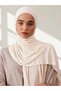 Bamboo Corded Jersey Shawl |   Color: Milk White |   Size: 180X70Cm |   Hijab - 3
