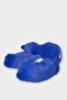 Women's Cute Cat Figured Plush Slippers Blue - 6