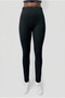 Night Black Elastic Waist Women's Leggings Lillian Long Legging - 2