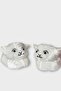 Women's Cute Cat Figured Plush Slippers Gray - 2