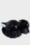 Women's Cute Cat Figured Plush Slippers Black