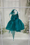 Emerald Green Sparkling Sequins and Beads Embroidered Shiny Dress Evening Gown - 4