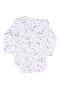 Unisex White Moon and Star Patterned Long Sleeve Snap-On Bodysuit