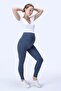 714 Gray Color Extra Soft Textured, Shaping / Sculpting and Flexible High Waist Maternity Leggings with Effective Effect - 3