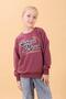 Boys and Girls School Printed Crew Neck Seasonal Sweatshirt Rose Dry - 6