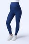 714 Navy Blue Color Extra Soft Textured, Shaping / Sculpting and Flexible Effective High Waist Maternity Leggings - 3