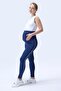 356 Navy Blue Color Piped Shaping / Sculpting and Extra Flexible Effective High Waist Maternity Leggings