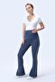 437 Gray Color Piped Shaping / Sculpting and Extra Flexible Effective High Waist Flared Maternity Leggings