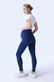 344 Navy Blue Color Recovery and Extra Stretchy Effect High Waist Maternity Leggings - 2