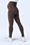 356 Brown Color Piped Shaping / Sculpting and Extra Flexible Effective High Waist Maternity Leggings - 5