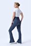 437 Gray Color Piped Shaping / Sculpting and Extra Flexible Effective High Waist Flared Maternity Leggings - 6