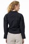 Women's Black Front Tie Detailed Blouse Shirt 25Yblz00130-Black - 5