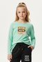 Zero Yaka Super Mom Printed Girls' Basic Top-Bottom Set - 2