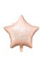 Foil balloon Happy Birthday, 40cm, light powder pink